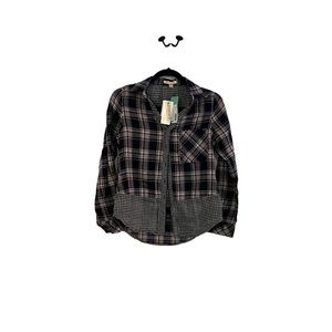 🍂 Skies Are Blue Checkered Plaid Top 🍂